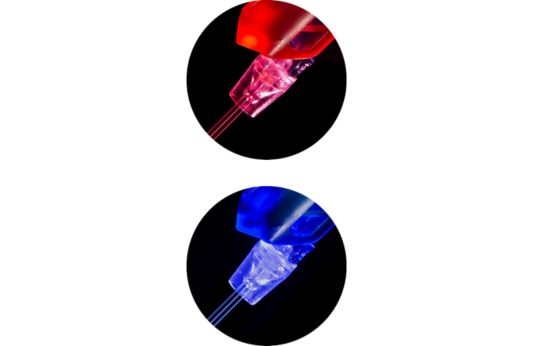 Red and Blue-LED’s Tips – Vertical