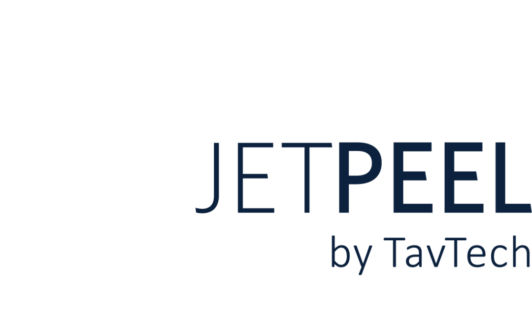 JetPeel Logo White & Blue