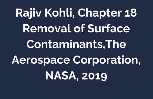 Removal of Surface Contaminants, 2019