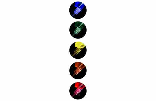 5 LED Colors Tips – Vertical